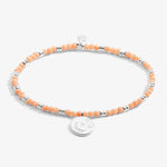 Load image into Gallery viewer, A Littles & Co. Bracelet - Boho Orange Moon | Silver