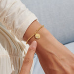 Load image into Gallery viewer, A Littles & Co. Bracelet - Lucky to Have a Mom Like You | Gold
