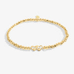 Load image into Gallery viewer, A Littles & Co. Bracelet - 50th Birthday Dble Heart | Gold