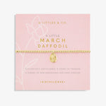 Load image into Gallery viewer, A Littles & Co. Bracelet - Birthflower March Daffodil Gold