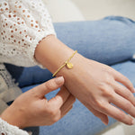 Load image into Gallery viewer, A Littles & Co. Bracelet - Birthflower April Daisy Gold