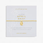 Load image into Gallery viewer, A Littles & Co. Bracelet - Birthflower April Daisy Gold