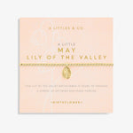 Load image into Gallery viewer, A Littles & Co. Bracelet - Birthflower May Lily of the Valley | Gold