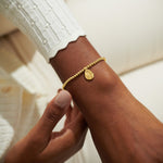 Load image into Gallery viewer, A Littles & Co. Bracelet - Birthflower Sep Aster | Gold