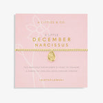 Load image into Gallery viewer, A Littles & Co. Bracelet - Birthflower Dec Narcissus | Gold