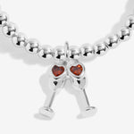Load image into Gallery viewer, A Littles & Co. Bracelet - Sip Sip Hooray Bday | Slvr