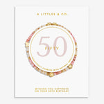 Load image into Gallery viewer, A Littles & Co. Bracelet - Little Moments 50th | Gold