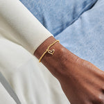 Load image into Gallery viewer, A Littles & Co. Bracelet - Love You Mom (Sprkle Hrt) | Gold