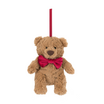 Load image into Gallery viewer, Jellycat Holiday Ornament - Bartholomew Bear BowTie