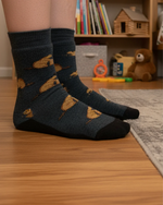 Load image into Gallery viewer, Kids Merino Socks - Beaver