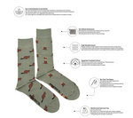 Load image into Gallery viewer, Men's Midcalf Socks - Beaver & Log