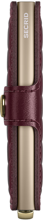 Load image into Gallery viewer, Miniwallet - Premium+ Emboss Diamond Bordeaux