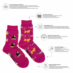 Load image into Gallery viewer, Kids Socks - Colorful Cats