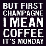 Load image into Gallery viewer, Wood Coaster - But First Champagne