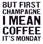 Load image into Gallery viewer, Wood Coaster - But First Champagne