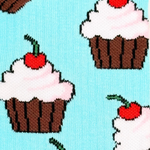 Load image into Gallery viewer, Women's Athletic Socks - Cherry & Cupcake