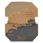 Load image into Gallery viewer, Scout Bracelet - Delicate Dalmation Jasper | Gold