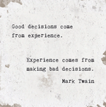 Load image into Gallery viewer, Marble Coaster - Good Decisions Come From Experience