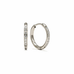 Load image into Gallery viewer, Waterproof Collection - Hoop Earrings Evie Slvr 15mm