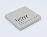 Load image into Gallery viewer, Marble Coaster - Verb | Father