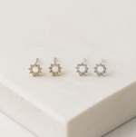 Load image into Gallery viewer, Silver-Plated Studs - Halo Silver