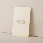 Load image into Gallery viewer, Silver-Plated Studs - Halo Silver