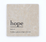 Load image into Gallery viewer, Marble Coaster - Verb | Hope