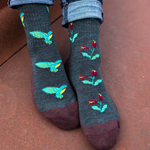 Load image into Gallery viewer, Women's Merino Socks - Hummingbird