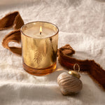 Load image into Gallery viewer, Thymes Frasier Fir - Gilded Gold Candle 6.5oz