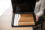 Load image into Gallery viewer, Slim Acacia Bread Board - Marble