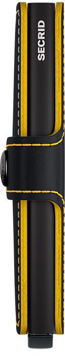 Load image into Gallery viewer, Miniwallet - Matte Black & Ochre