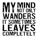 Load image into Gallery viewer, Wood Coaster - My Mind Not Only Wanders