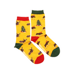 Load image into Gallery viewer, Women's Holiday Crew Socks - Ugly Christmas Moose