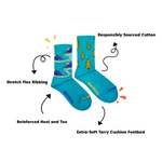 Load image into Gallery viewer, Women's Athletic Socks - Mountains & Trees