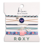 Load image into Gallery viewer, Hair Tie Bracelet - Roxy Blue Sm s/5