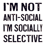 Load image into Gallery viewer, Wood Coaster - I'm Not Anti-Social