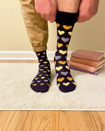 Load image into Gallery viewer, Men's Midcalf Socks - Modern Heart