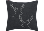 Load image into Gallery viewer, Fussenegger Cushion - Nova Stag Head Charcoal 50x50cm