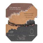 Load image into Gallery viewer, Scout Bracelet - Delicate Tourmaline | Pyrite