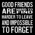 Load image into Gallery viewer, Wood Coaster - Good Friends Black