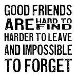 Load image into Gallery viewer, Wood Coaster - Good Friends White