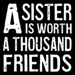 Load image into Gallery viewer, Wood Coaster - Sister Black