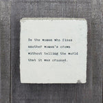 Load image into Gallery viewer, Wall Tile Mini - Be the Woman