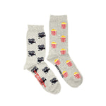Load image into Gallery viewer, Women's Crew Socks - Movies & Popcorn
