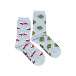 Load image into Gallery viewer, Women's Crew Socks - Blue RV & Tree