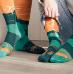 Load image into Gallery viewer, Men's Midcalf Socks - Landscape Foothills