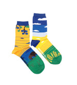 Load image into Gallery viewer, Women's Crew Socks - Landscape Prairies