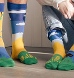 Load image into Gallery viewer, Men's Midcalf Socks - Landscape Prairies