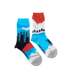 Load image into Gallery viewer, Women's Crew Socks - Landscape Rockies