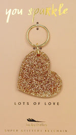 Load image into Gallery viewer, Glitter Keychain - Heart